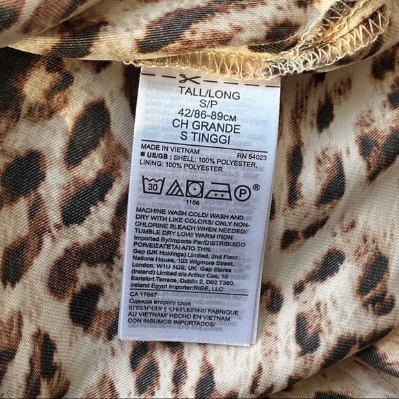 BANANA REPUBLIC Utility Maxi Shirtdress in Leopard Print - Picture 12 of 12